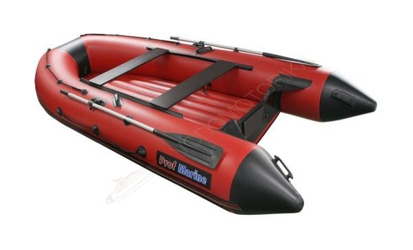 Надувная лодка ProfMarine PM 370 Air (надувное дно, килевая, красная)