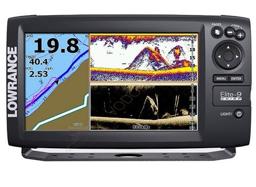 Картплоттер-эхолот Lowrance Elite-9 CHIRP (83/200+455/800kHz)