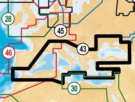 Карта Navionics Gold для эхолотов Humminbird 38XG/SD (Центр. регион)