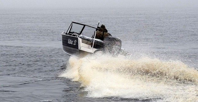 Алюминиевая лодка Wellboat 53 Fish