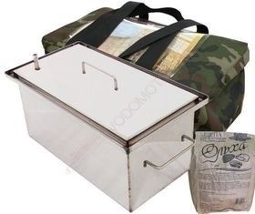 Коптильня Эконом 400х250х200 ( нержавейка aisi 430 - 1 мм ) с гидрозатвором